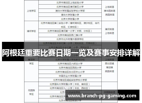 阿根廷重要比赛日期一览及赛事安排详解